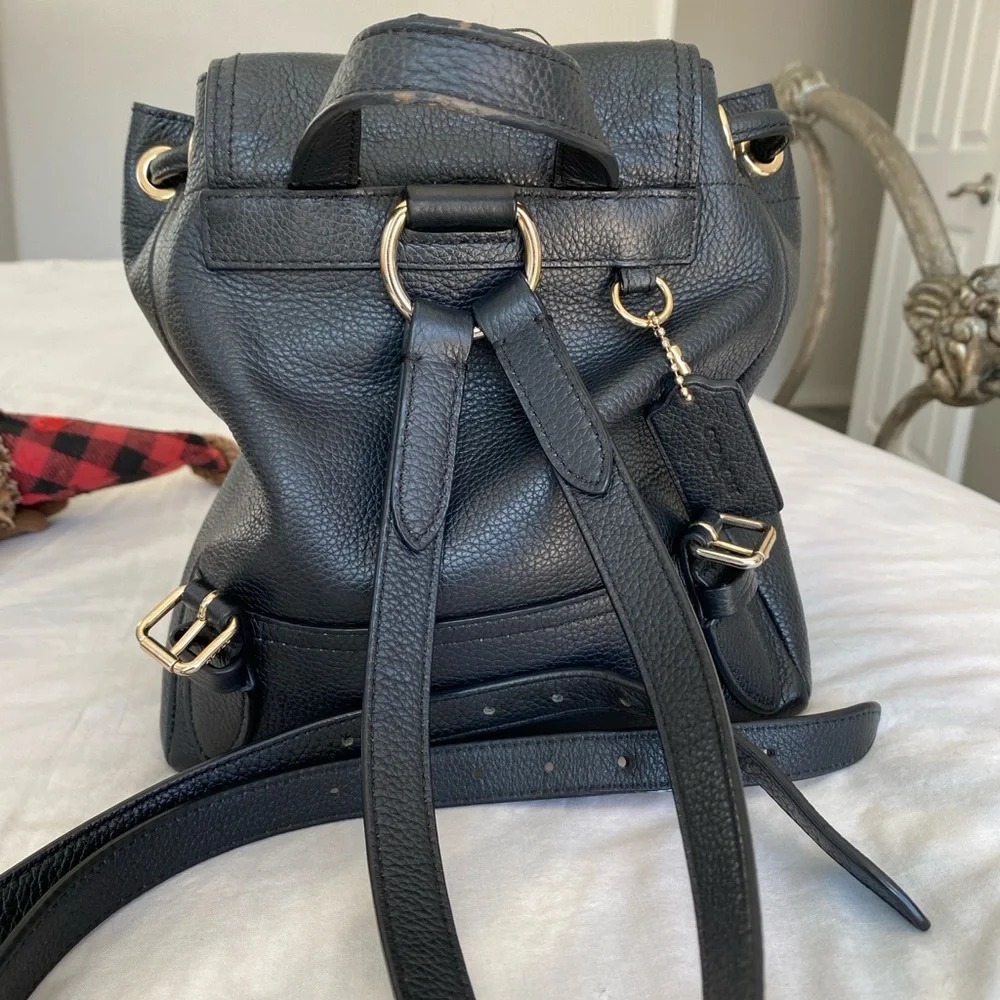 Coach Mini Turnlock Rucksack Backpack - Picture 5 of 17